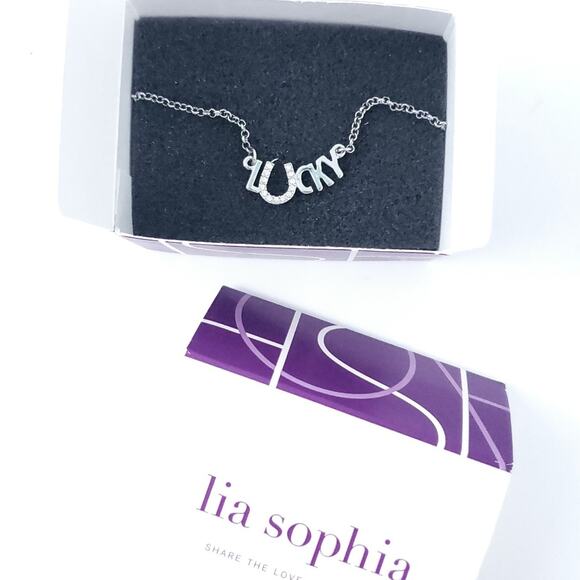 NEW Lia Sophia Lucky U Necklace in Box - Picture 1 of 6